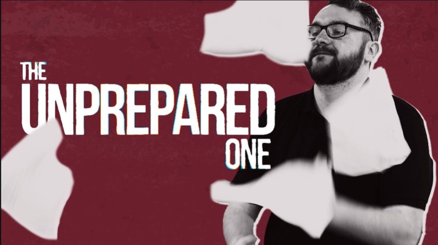 A course design example showing a man in glasses and the words The Unprepared One